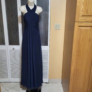 David Tutera For Gather & Gown Ladies Beautiful Evening Halter Maxi Dress